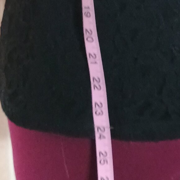 EUC: Dana Buchman Large Black Floral Lace Lined Sleeveless Tank Top - Picture 6 of 7